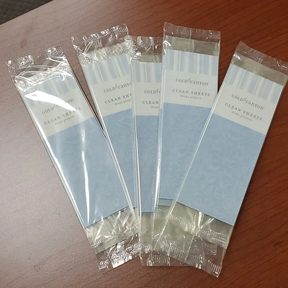 CLEAN SHEETS scented bookmark, set of 3 from Gold‎ Canyon